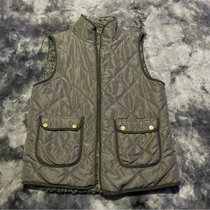 Grey Puffer Vest